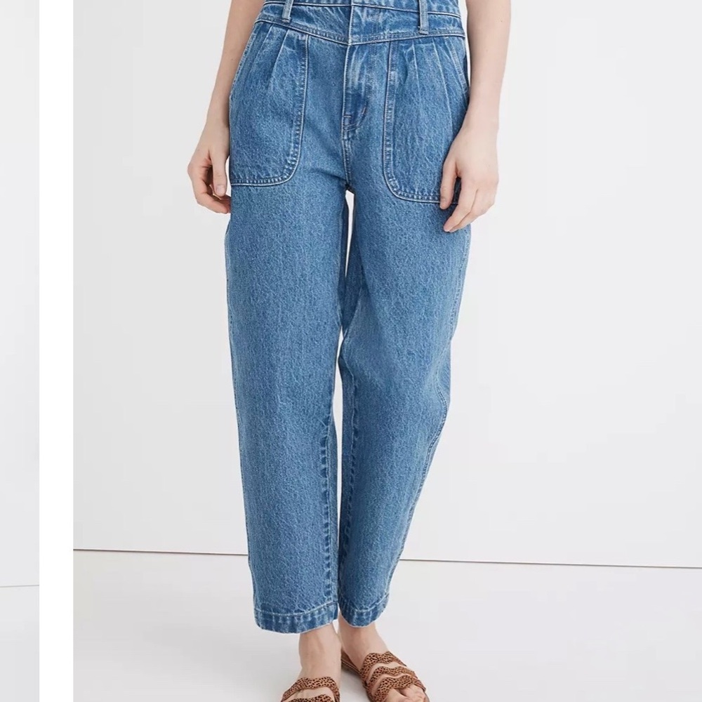 Madewell Baggy Pleated Jeans